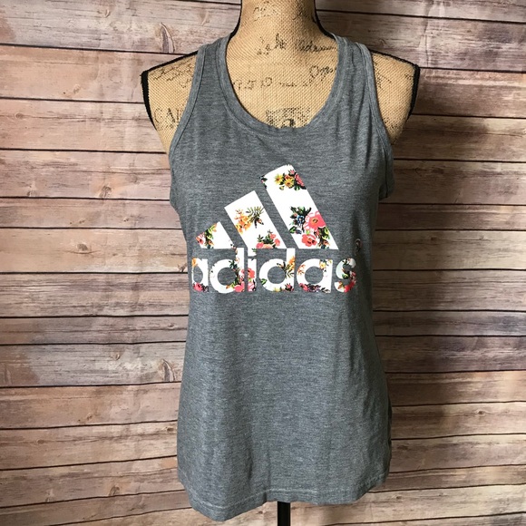 adidas floral tank